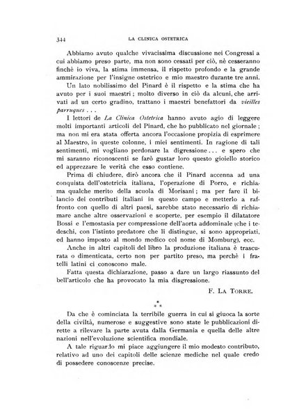 La clinica ostetrica rivista di ostetricia, ginecologia e pediatria. - A. 1, n. 1 (1899)-a. 40, n. 12 (dic. 1938)