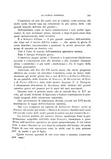 La clinica ostetrica rivista di ostetricia, ginecologia e pediatria. - A. 1, n. 1 (1899)-a. 40, n. 12 (dic. 1938)