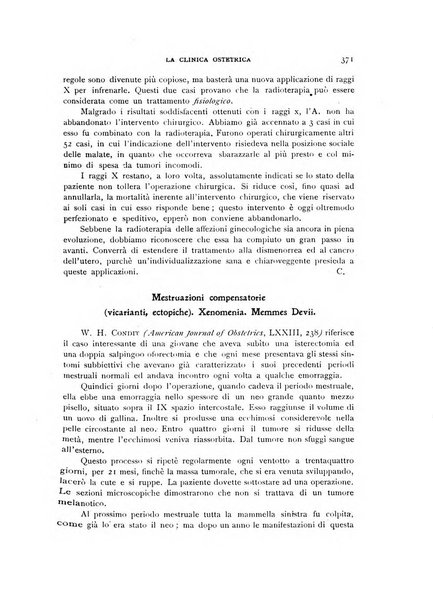 La clinica ostetrica rivista di ostetricia, ginecologia e pediatria. - A. 1, n. 1 (1899)-a. 40, n. 12 (dic. 1938)