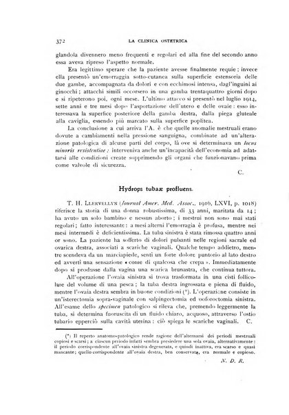 La clinica ostetrica rivista di ostetricia, ginecologia e pediatria. - A. 1, n. 1 (1899)-a. 40, n. 12 (dic. 1938)