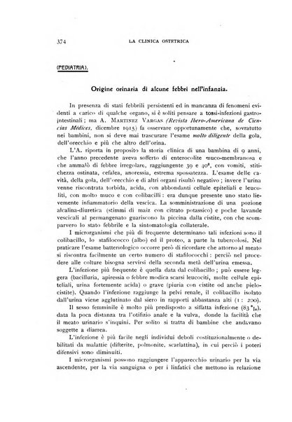 La clinica ostetrica rivista di ostetricia, ginecologia e pediatria. - A. 1, n. 1 (1899)-a. 40, n. 12 (dic. 1938)