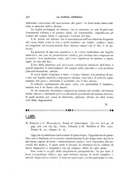 La clinica ostetrica rivista di ostetricia, ginecologia e pediatria. - A. 1, n. 1 (1899)-a. 40, n. 12 (dic. 1938)