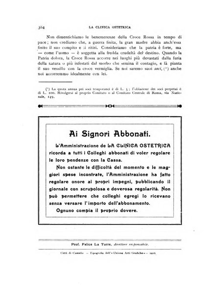 La clinica ostetrica rivista di ostetricia, ginecologia e pediatria. - A. 1, n. 1 (1899)-a. 40, n. 12 (dic. 1938)