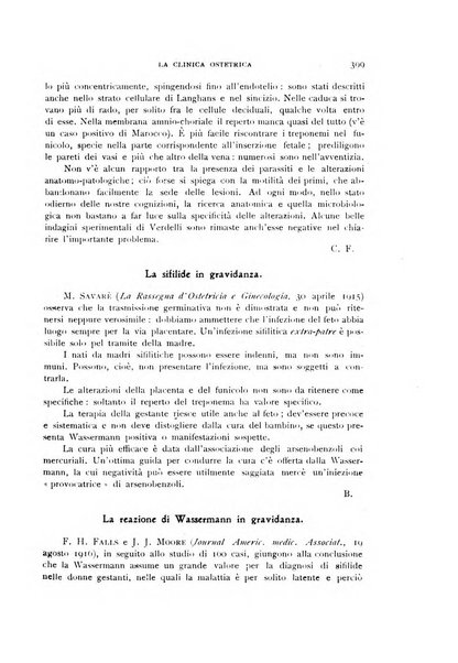 La clinica ostetrica rivista di ostetricia, ginecologia e pediatria. - A. 1, n. 1 (1899)-a. 40, n. 12 (dic. 1938)