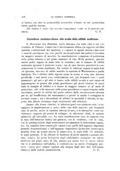 La clinica ostetrica rivista di ostetricia, ginecologia e pediatria. - A. 1, n. 1 (1899)-a. 40, n. 12 (dic. 1938)