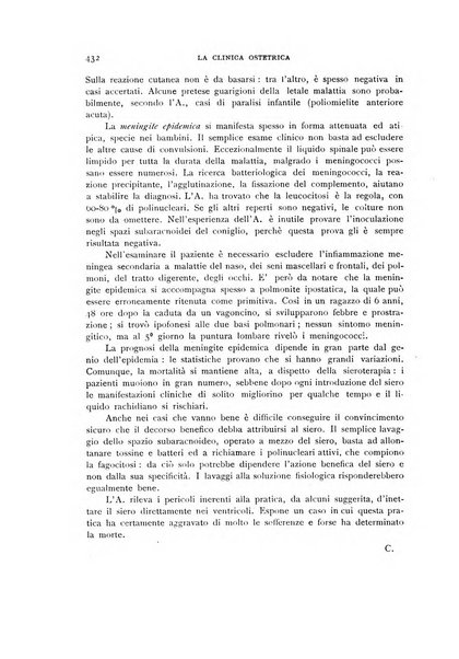 La clinica ostetrica rivista di ostetricia, ginecologia e pediatria. - A. 1, n. 1 (1899)-a. 40, n. 12 (dic. 1938)