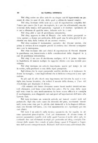 La clinica ostetrica rivista di ostetricia, ginecologia e pediatria. - A. 1, n. 1 (1899)-a. 40, n. 12 (dic. 1938)