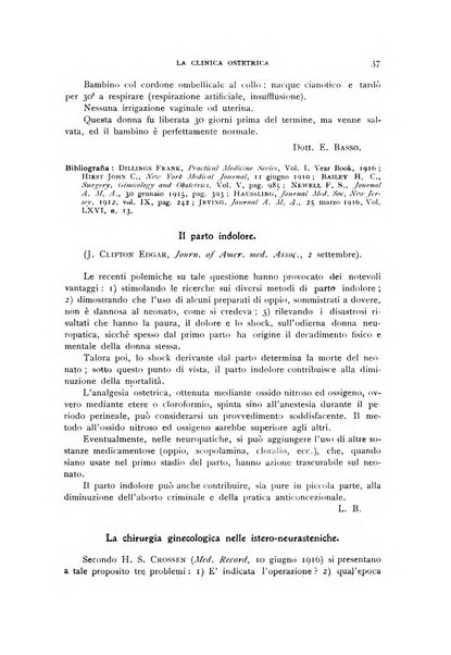 La clinica ostetrica rivista di ostetricia, ginecologia e pediatria. - A. 1, n. 1 (1899)-a. 40, n. 12 (dic. 1938)