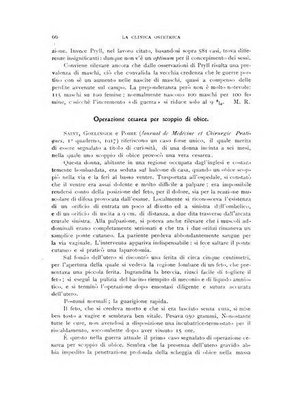 La clinica ostetrica rivista di ostetricia, ginecologia e pediatria. - A. 1, n. 1 (1899)-a. 40, n. 12 (dic. 1938)