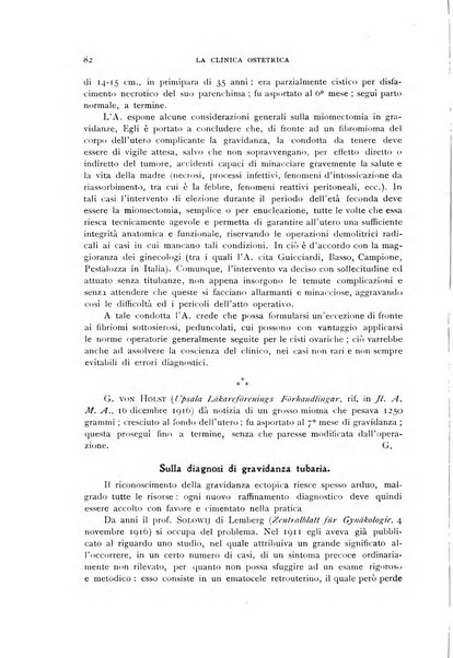 La clinica ostetrica rivista di ostetricia, ginecologia e pediatria. - A. 1, n. 1 (1899)-a. 40, n. 12 (dic. 1938)