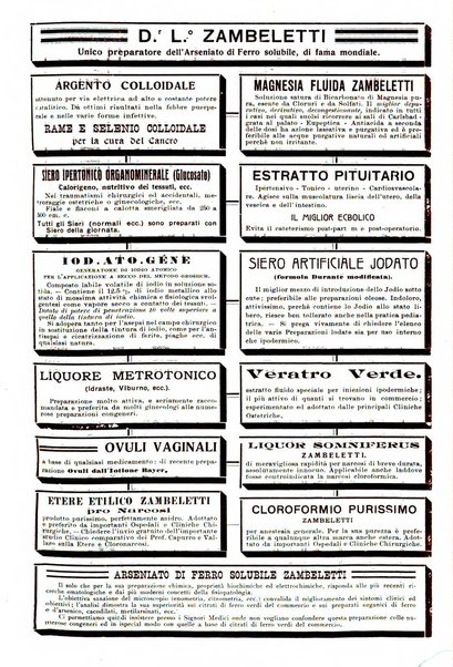 La clinica ostetrica rivista di ostetricia, ginecologia e pediatria. - A. 1, n. 1 (1899)-a. 40, n. 12 (dic. 1938)