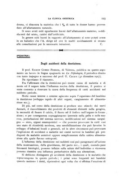 La clinica ostetrica rivista di ostetricia, ginecologia e pediatria. - A. 1, n. 1 (1899)-a. 40, n. 12 (dic. 1938)