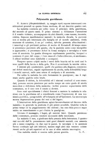 La clinica ostetrica rivista di ostetricia, ginecologia e pediatria. - A. 1, n. 1 (1899)-a. 40, n. 12 (dic. 1938)