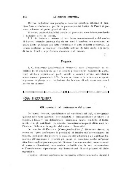 La clinica ostetrica rivista di ostetricia, ginecologia e pediatria. - A. 1, n. 1 (1899)-a. 40, n. 12 (dic. 1938)