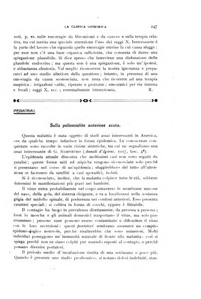 La clinica ostetrica rivista di ostetricia, ginecologia e pediatria. - A. 1, n. 1 (1899)-a. 40, n. 12 (dic. 1938)