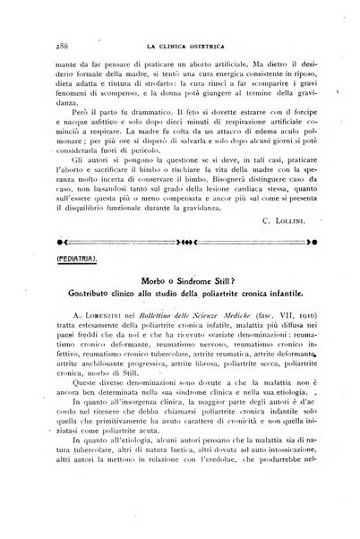 La clinica ostetrica rivista di ostetricia, ginecologia e pediatria. - A. 1, n. 1 (1899)-a. 40, n. 12 (dic. 1938)