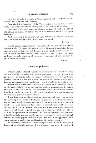 La clinica ostetrica rivista di ostetricia, ginecologia e pediatria. - A. 1, n. 1 (1899)-a. 40, n. 12 (dic. 1938)