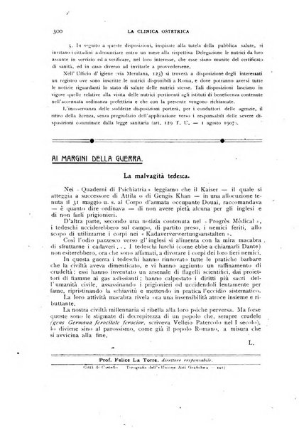 La clinica ostetrica rivista di ostetricia, ginecologia e pediatria. - A. 1, n. 1 (1899)-a. 40, n. 12 (dic. 1938)