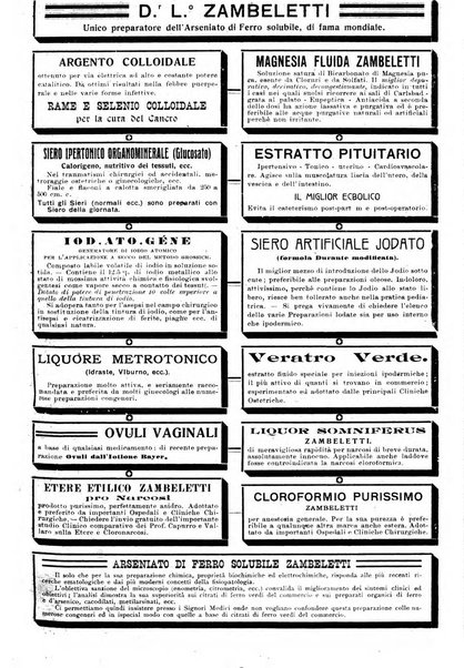 La clinica ostetrica rivista di ostetricia, ginecologia e pediatria. - A. 1, n. 1 (1899)-a. 40, n. 12 (dic. 1938)