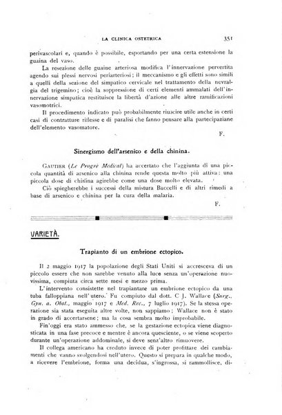 La clinica ostetrica rivista di ostetricia, ginecologia e pediatria. - A. 1, n. 1 (1899)-a. 40, n. 12 (dic. 1938)