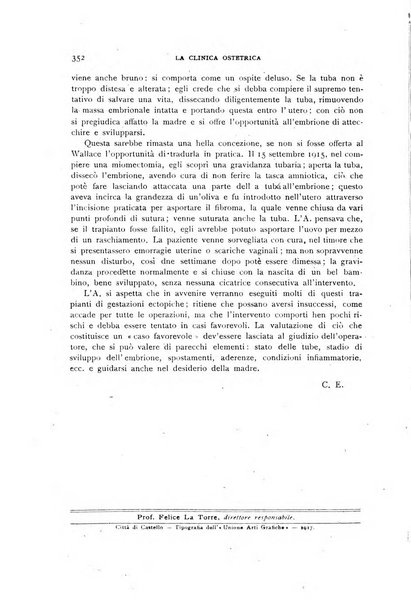 La clinica ostetrica rivista di ostetricia, ginecologia e pediatria. - A. 1, n. 1 (1899)-a. 40, n. 12 (dic. 1938)