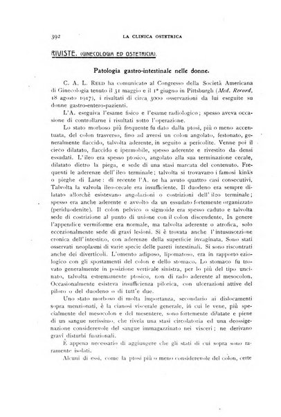 La clinica ostetrica rivista di ostetricia, ginecologia e pediatria. - A. 1, n. 1 (1899)-a. 40, n. 12 (dic. 1938)