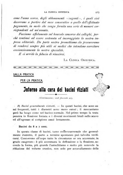 La clinica ostetrica rivista di ostetricia, ginecologia e pediatria. - A. 1, n. 1 (1899)-a. 40, n. 12 (dic. 1938)