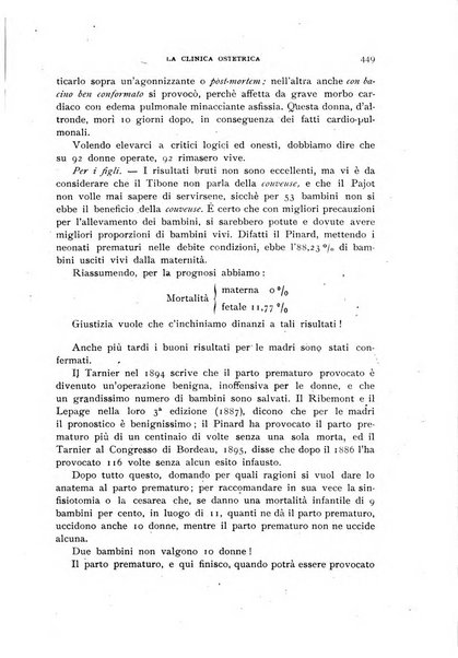 La clinica ostetrica rivista di ostetricia, ginecologia e pediatria. - A. 1, n. 1 (1899)-a. 40, n. 12 (dic. 1938)