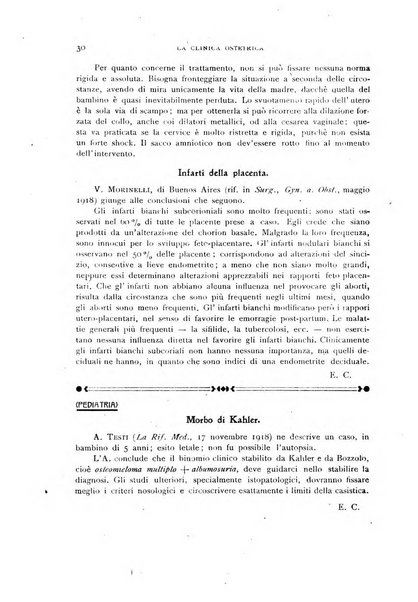 La clinica ostetrica rivista di ostetricia, ginecologia e pediatria. - A. 1, n. 1 (1899)-a. 40, n. 12 (dic. 1938)