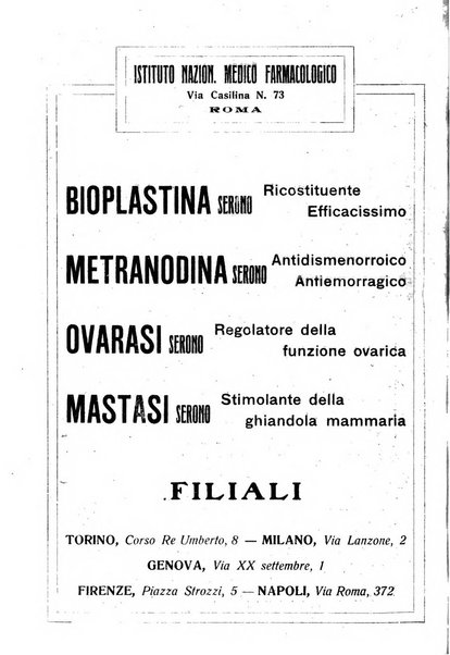 La clinica ostetrica rivista di ostetricia, ginecologia e pediatria. - A. 1, n. 1 (1899)-a. 40, n. 12 (dic. 1938)