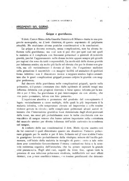 La clinica ostetrica rivista di ostetricia, ginecologia e pediatria. - A. 1, n. 1 (1899)-a. 40, n. 12 (dic. 1938)