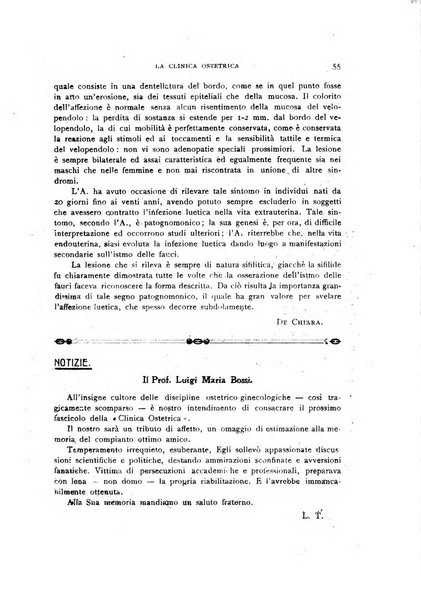 La clinica ostetrica rivista di ostetricia, ginecologia e pediatria. - A. 1, n. 1 (1899)-a. 40, n. 12 (dic. 1938)