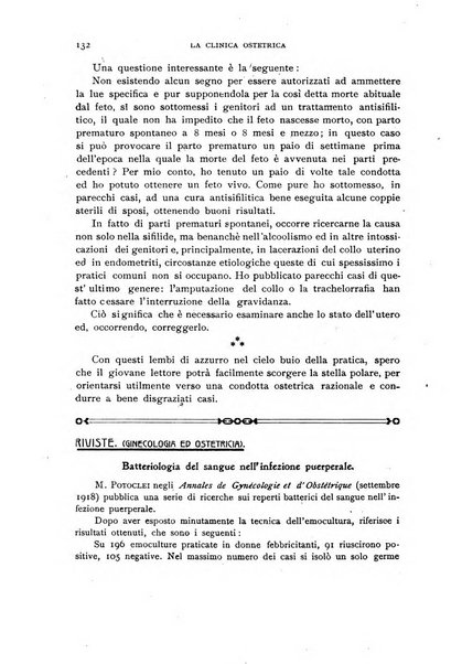 La clinica ostetrica rivista di ostetricia, ginecologia e pediatria. - A. 1, n. 1 (1899)-a. 40, n. 12 (dic. 1938)