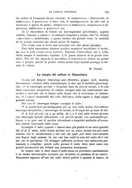 La clinica ostetrica rivista di ostetricia, ginecologia e pediatria. - A. 1, n. 1 (1899)-a. 40, n. 12 (dic. 1938)