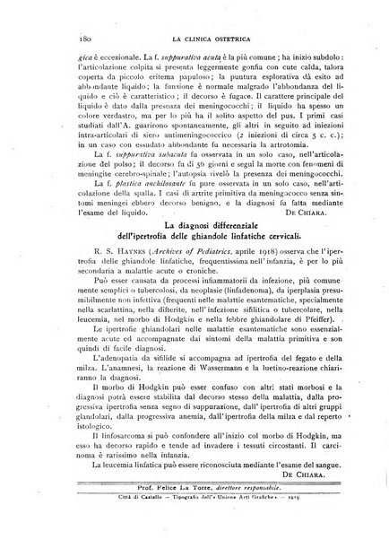 La clinica ostetrica rivista di ostetricia, ginecologia e pediatria. - A. 1, n. 1 (1899)-a. 40, n. 12 (dic. 1938)