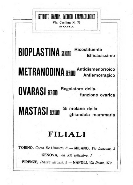 La clinica ostetrica rivista di ostetricia, ginecologia e pediatria. - A. 1, n. 1 (1899)-a. 40, n. 12 (dic. 1938)