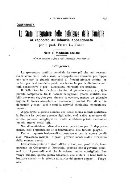 La clinica ostetrica rivista di ostetricia, ginecologia e pediatria. - A. 1, n. 1 (1899)-a. 40, n. 12 (dic. 1938)