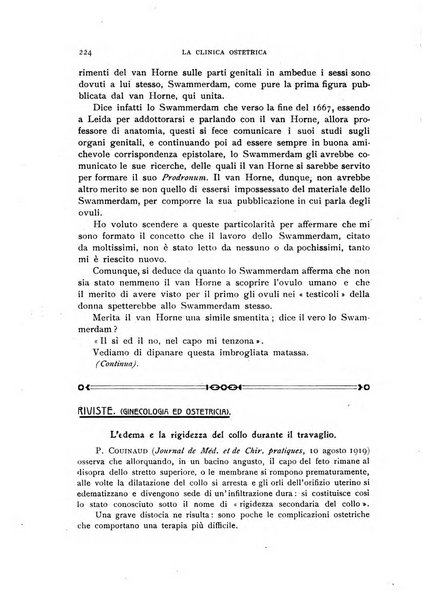 La clinica ostetrica rivista di ostetricia, ginecologia e pediatria. - A. 1, n. 1 (1899)-a. 40, n. 12 (dic. 1938)