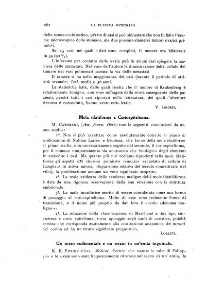 La clinica ostetrica rivista di ostetricia, ginecologia e pediatria. - A. 1, n. 1 (1899)-a. 40, n. 12 (dic. 1938)