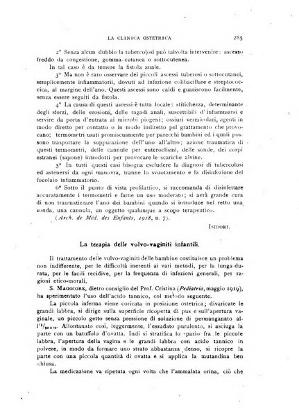 La clinica ostetrica rivista di ostetricia, ginecologia e pediatria. - A. 1, n. 1 (1899)-a. 40, n. 12 (dic. 1938)