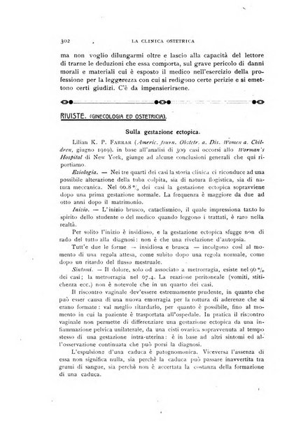 La clinica ostetrica rivista di ostetricia, ginecologia e pediatria. - A. 1, n. 1 (1899)-a. 40, n. 12 (dic. 1938)