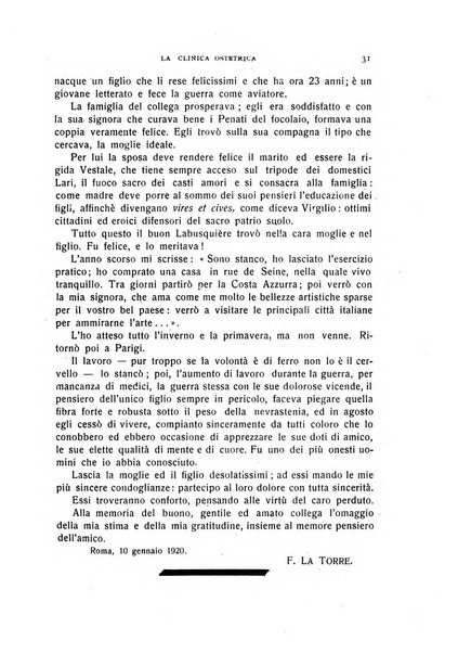 La clinica ostetrica rivista di ostetricia, ginecologia e pediatria. - A. 1, n. 1 (1899)-a. 40, n. 12 (dic. 1938)