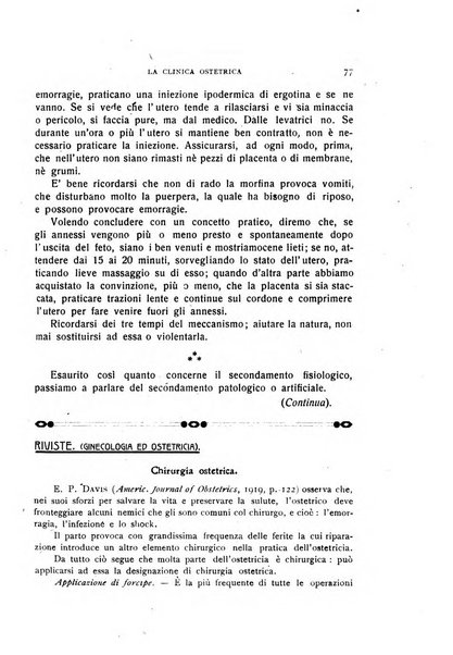 La clinica ostetrica rivista di ostetricia, ginecologia e pediatria. - A. 1, n. 1 (1899)-a. 40, n. 12 (dic. 1938)