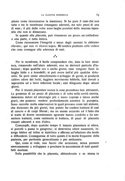 La clinica ostetrica rivista di ostetricia, ginecologia e pediatria. - A. 1, n. 1 (1899)-a. 40, n. 12 (dic. 1938)