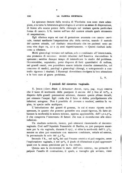 La clinica ostetrica rivista di ostetricia, ginecologia e pediatria. - A. 1, n. 1 (1899)-a. 40, n. 12 (dic. 1938)