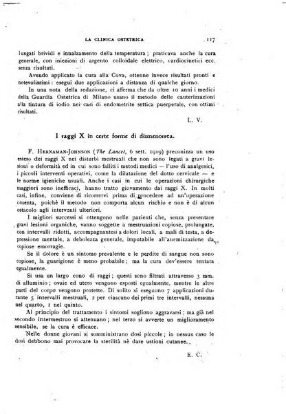 La clinica ostetrica rivista di ostetricia, ginecologia e pediatria. - A. 1, n. 1 (1899)-a. 40, n. 12 (dic. 1938)