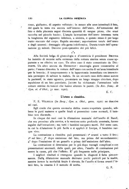 La clinica ostetrica rivista di ostetricia, ginecologia e pediatria. - A. 1, n. 1 (1899)-a. 40, n. 12 (dic. 1938)