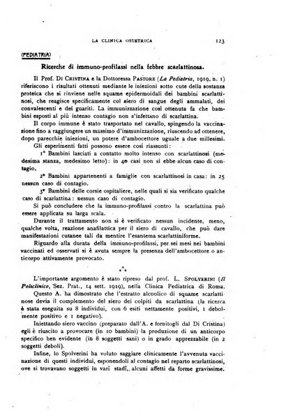 La clinica ostetrica rivista di ostetricia, ginecologia e pediatria. - A. 1, n. 1 (1899)-a. 40, n. 12 (dic. 1938)