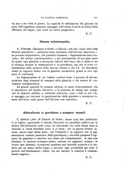 La clinica ostetrica rivista di ostetricia, ginecologia e pediatria. - A. 1, n. 1 (1899)-a. 40, n. 12 (dic. 1938)