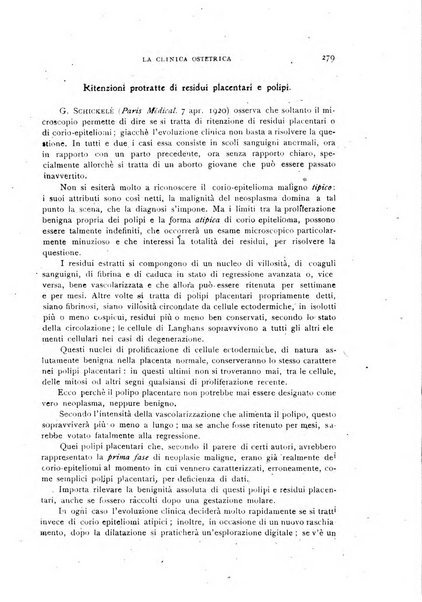 La clinica ostetrica rivista di ostetricia, ginecologia e pediatria. - A. 1, n. 1 (1899)-a. 40, n. 12 (dic. 1938)